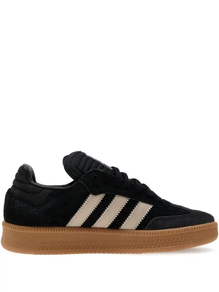 Sneakerși Adidas Adilette din piele de căprioară alb