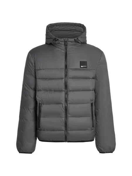 Geacă de blugi Karl Lagerfeld Jeans gri