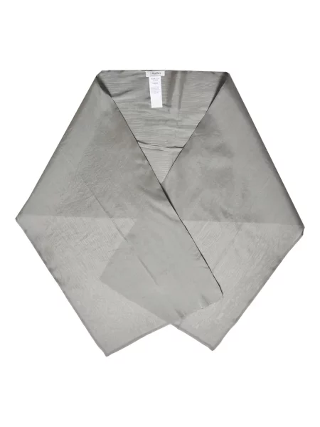 Fular Max Mara cu imprimeu geometric gri