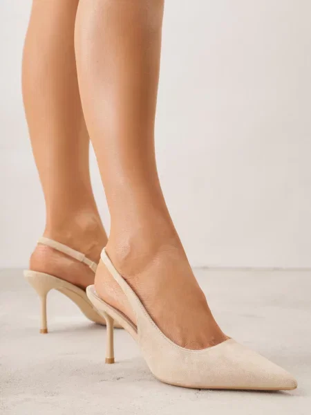 Pantofi stiletto Carilona bej