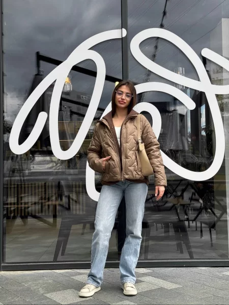 Демісезонна куртка D&V couture гірчичний