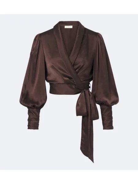 Top Zimmermann din satin plic maro