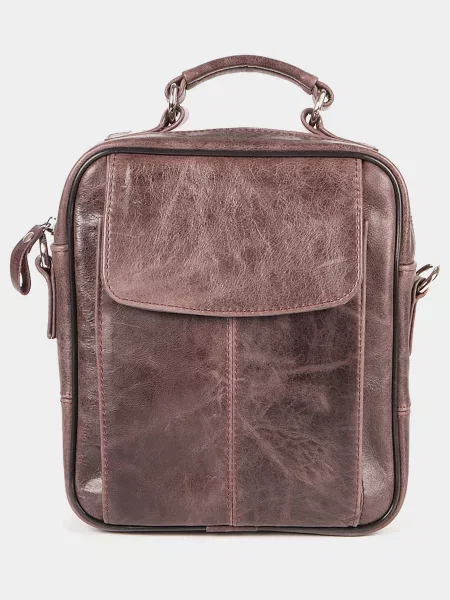 Кожаная сумка Shvigel коричневая