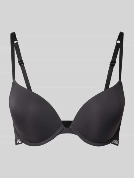 Biustonosz push up z watowanymi miseczkami Puma czarny