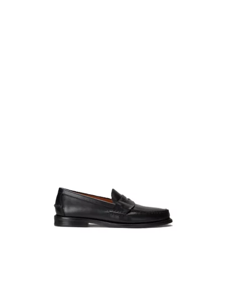 Loafersy z naturalnej skóry Polo Ralph Lauren czarne