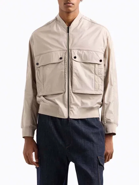 Бомбер Armani Exchange бежевый
