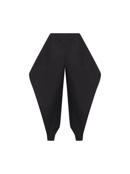 Spodnie Alaïa z falbankami asymetryczne czarne