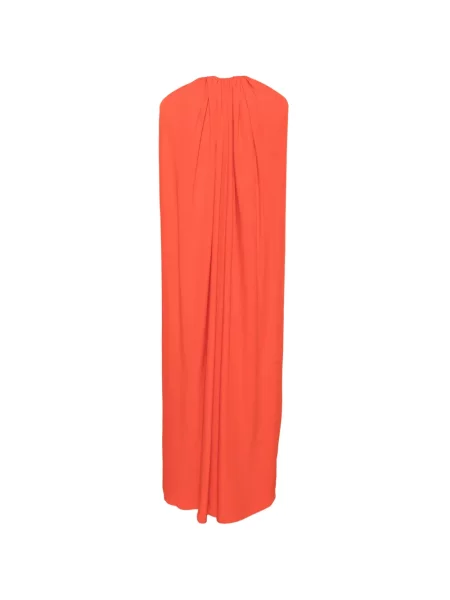 Rochie maxi Raquel Diniz drapată cu gât halter roșu