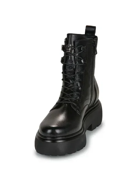 Botine Mjus cu șireturi negru