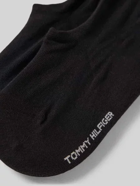 Stopki z mieszanki bawełny w zestaw 2 szt. Tommy Hilfiger czarne