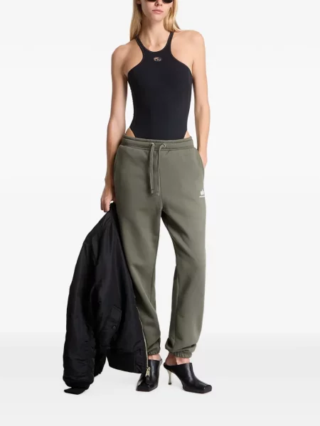 Futó nadrág Alpha Industries nyomtatás zöld