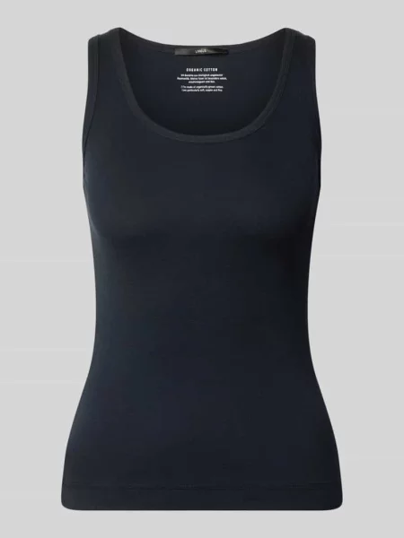 Top Lanius z okrągłym dekoltem granatowy