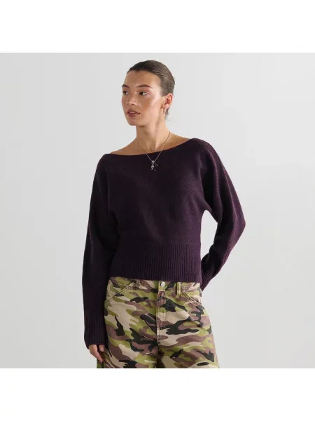 Свитер Cropp фиолетовый