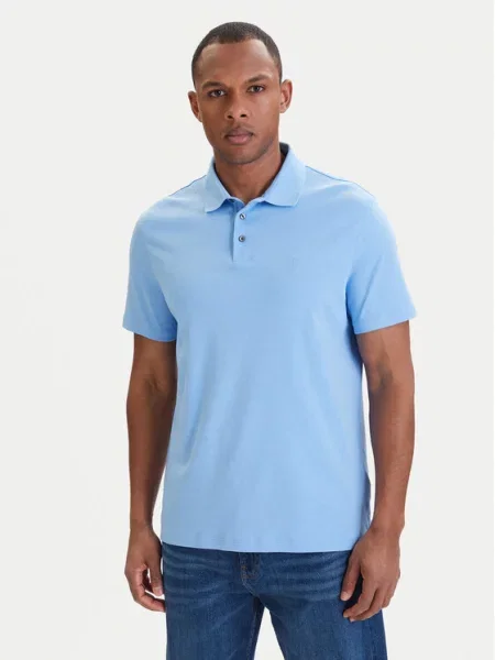 Calvin Klein Tricou polo celest albastru