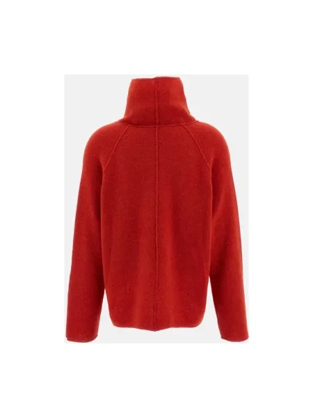 Sweter z golfem Casey Casey wełniany pomarańczowy