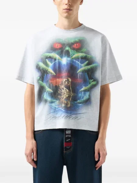 Tricou Gcds cu imagine gri