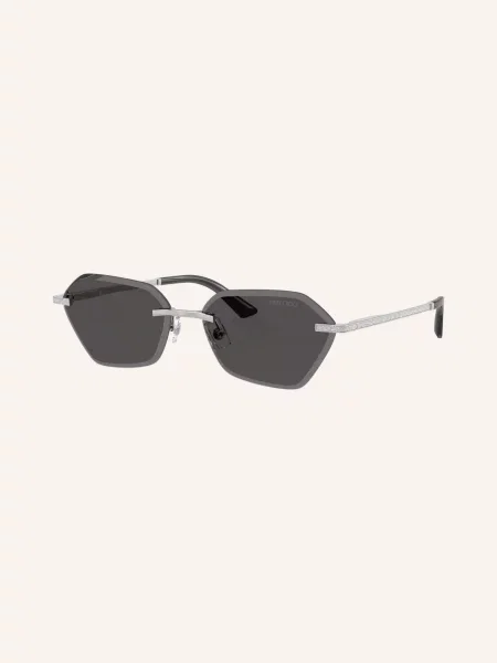Jimmy Choo Sluneční Brýle stříbrná/ tmavě šedá