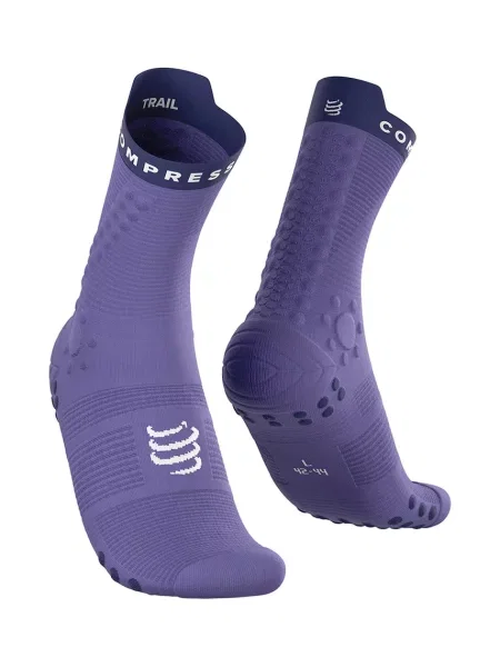 Compressport sportske čarape Pro Racing ljubičasta