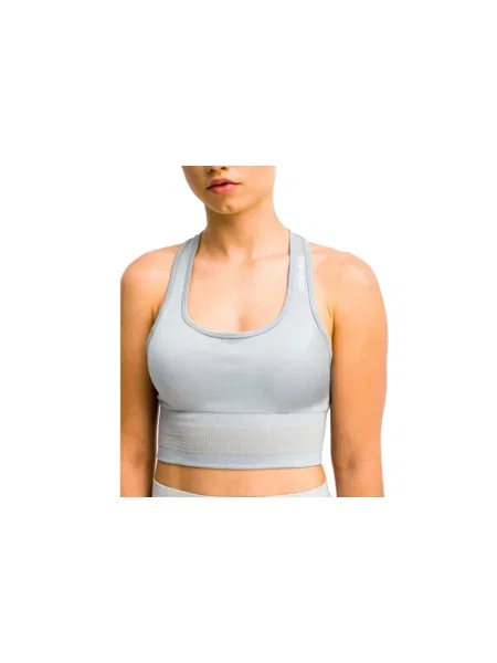 Biustonosz sportowy Stripes Bra szary