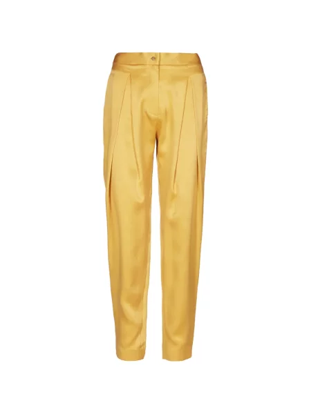 Pantaloni Tessitura conici galben