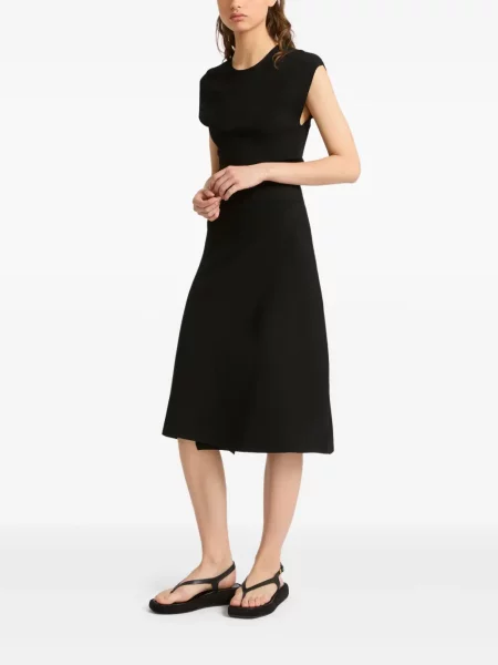 Rochie Yves Salomon tricotate de costum negru