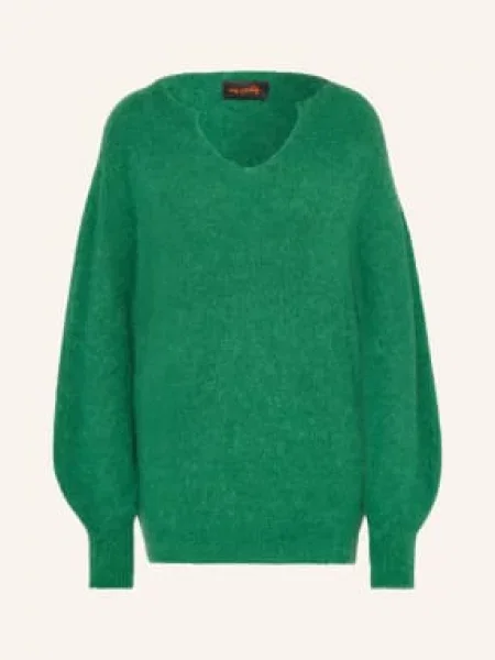 Miss Goodlife Sweter Z Alpaki gruen zielony