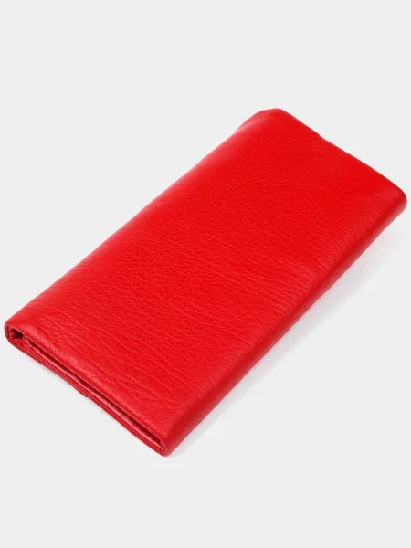 Кожаный кошелек St Leather Accessories красный