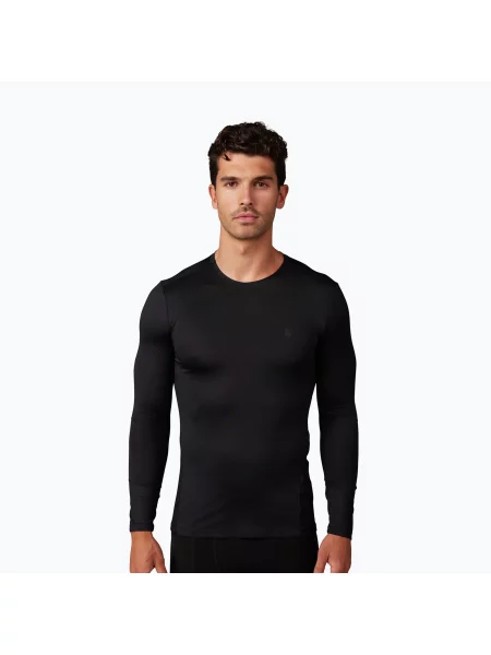 Ciclism tricou cu mânecă lungă Fox Racing negru