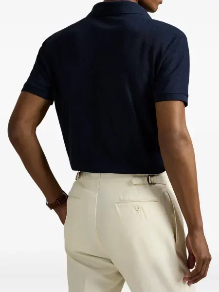 Kostkovaná dlouhá kšiltovka Polo Ralph Lauren bez rukávů modrá