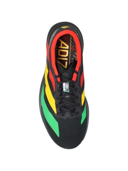 Sneakerși Adidas Adizero cu șireturi din dantelă cu dungi roșu