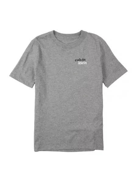 Calvin Klein Jeans Tricou gri amestecat / negru alb
