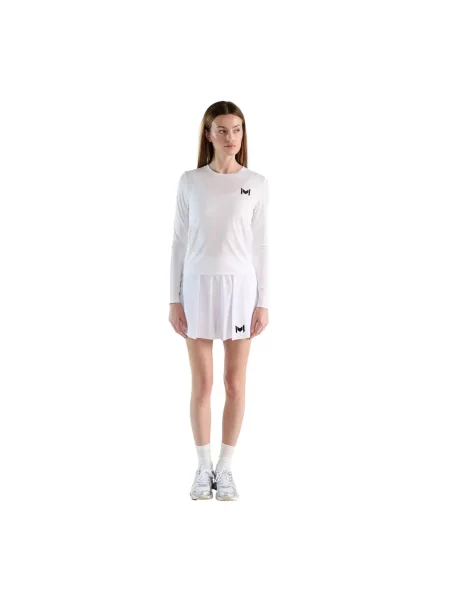 Koszulka z długim rękawem Mouratoglou Apparel biała