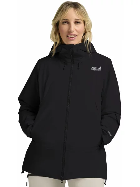 Гірськолижна куртка Jack Wolfskin Flowline pro 2l ins jkt w чорний