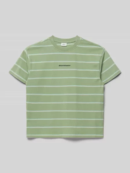 Męski t-shirt o kroju regular fit z czystej bawełny S.oliver Red Label