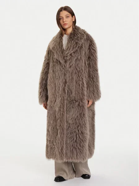 Eleh Шуба Grigio Fango коричневий