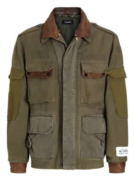 Gulerat geanta de piele Dolce & Gabbana verde