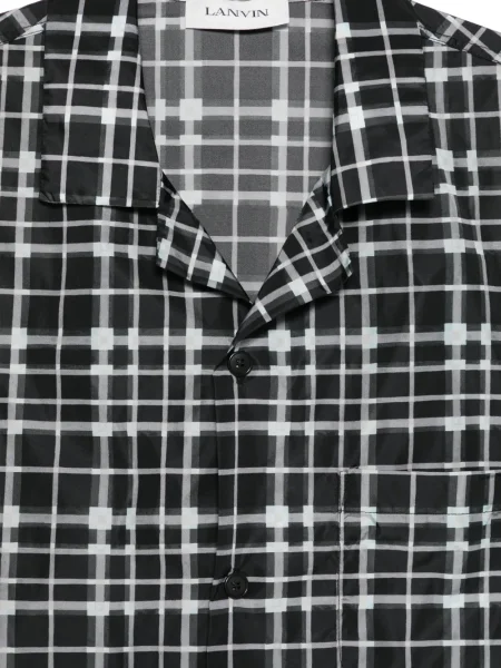 Cămașă Lanvin în carouri negru
