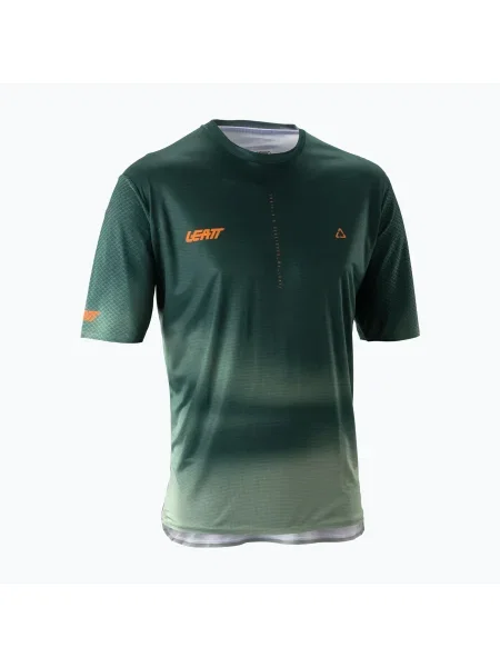 Велосипедна футболка Leatt MTB Trail spruce green зелена
