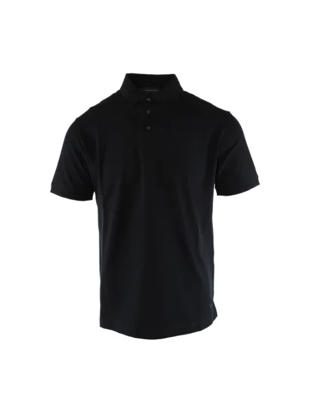 Koszulka polo Armani z dżerseju niebieska