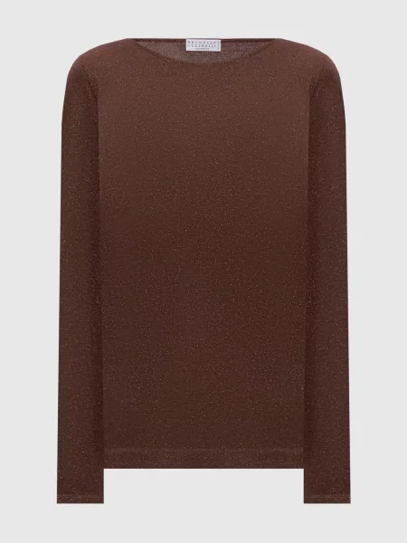 Свитер Brunello Cucinelli коричневый