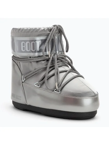 Dámske snehule Moon Boot Icon Low Glance silver sivá