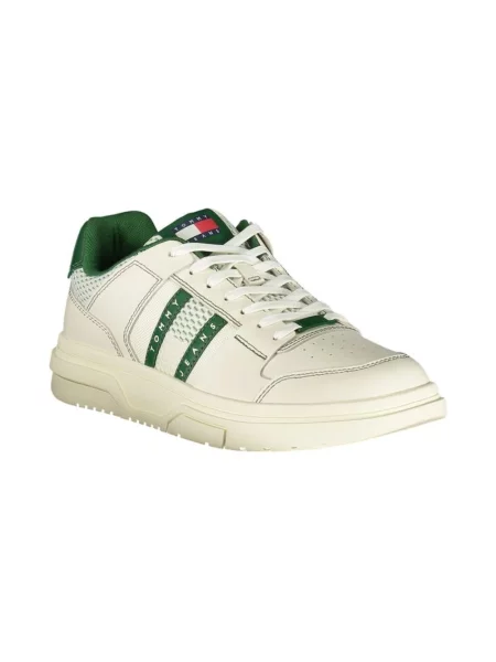 Sneakersy Tommy Hilfiger skórzane zielone