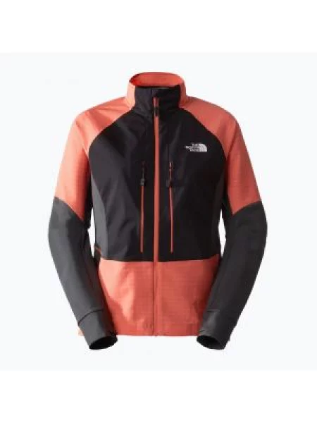 Kurtka softshell The North Face Dawn Turn Softshell FZ black/radiant orange/asphalt grey czarna