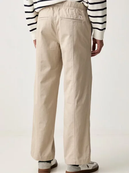 Calvin Klein Jeans spodnie baggy beżowe