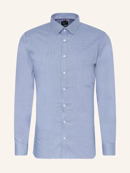 Olymp Koszula No. Six Super Slim blau biała