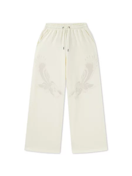 Ed Hardy Pantaloni Flying Eagle crem