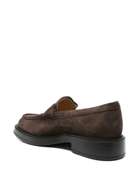 Pantofi loafer Tod's din piele de căprioară maro