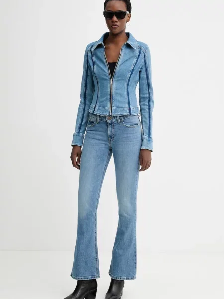 Levi's bootcut džíny LOW SLIM BOOT modré