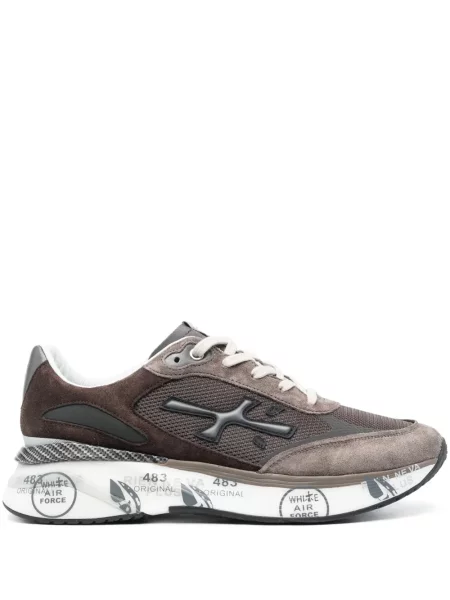Sneakerși Premiata cu imagine maro