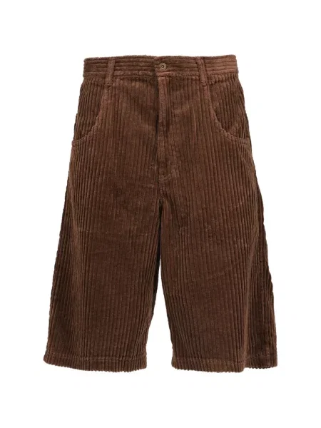 Pantaloni scurți Swjp de catifea cord maro
